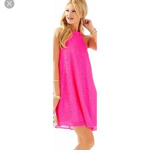 Lilly Pulitzer Pink Lace Swing Dress